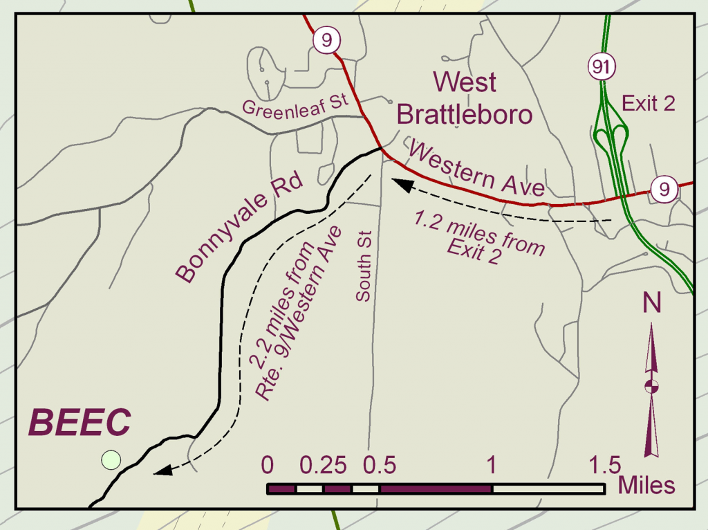 Bonnyvale Environmental Education Center Location and Trails